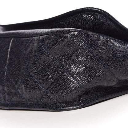 Chanel Grained Calfskin Medium Natural Beauty Messenger Navy Blue 9 of 9