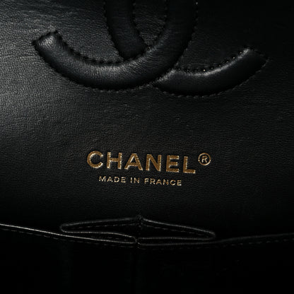 Chanel Lambskin Quilted Medium Double Flap Black 6 of 12