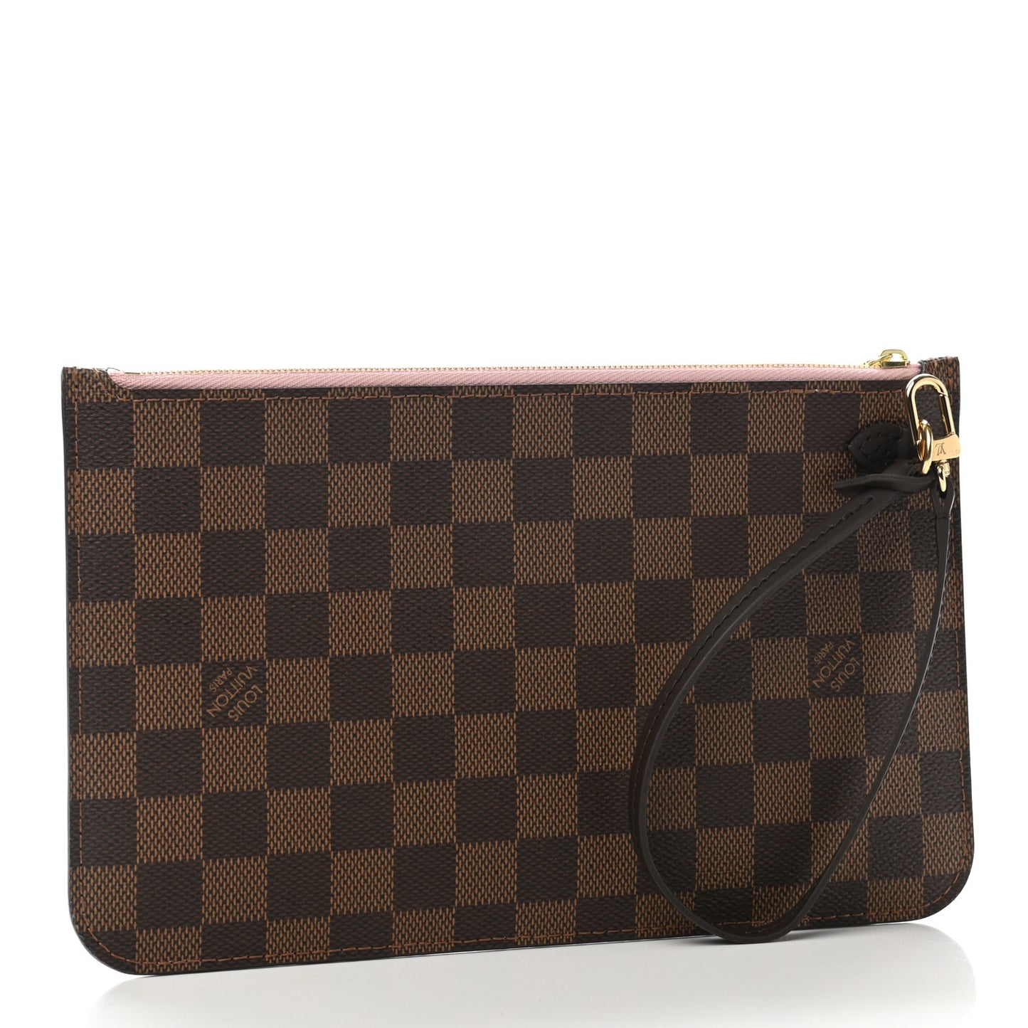 Damier Ebene Neverfull MM GM Pochette Rose Ballerine