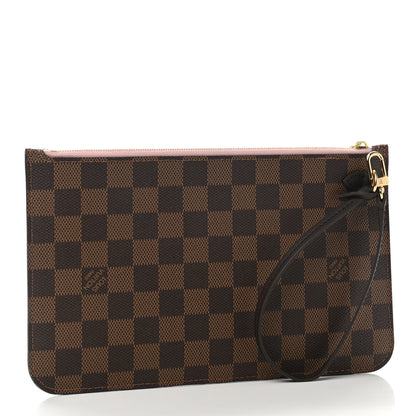 Louis Vuitton Damier Ebene Neverfull MM GM Pochette Rose Ballerine 3 of 6
