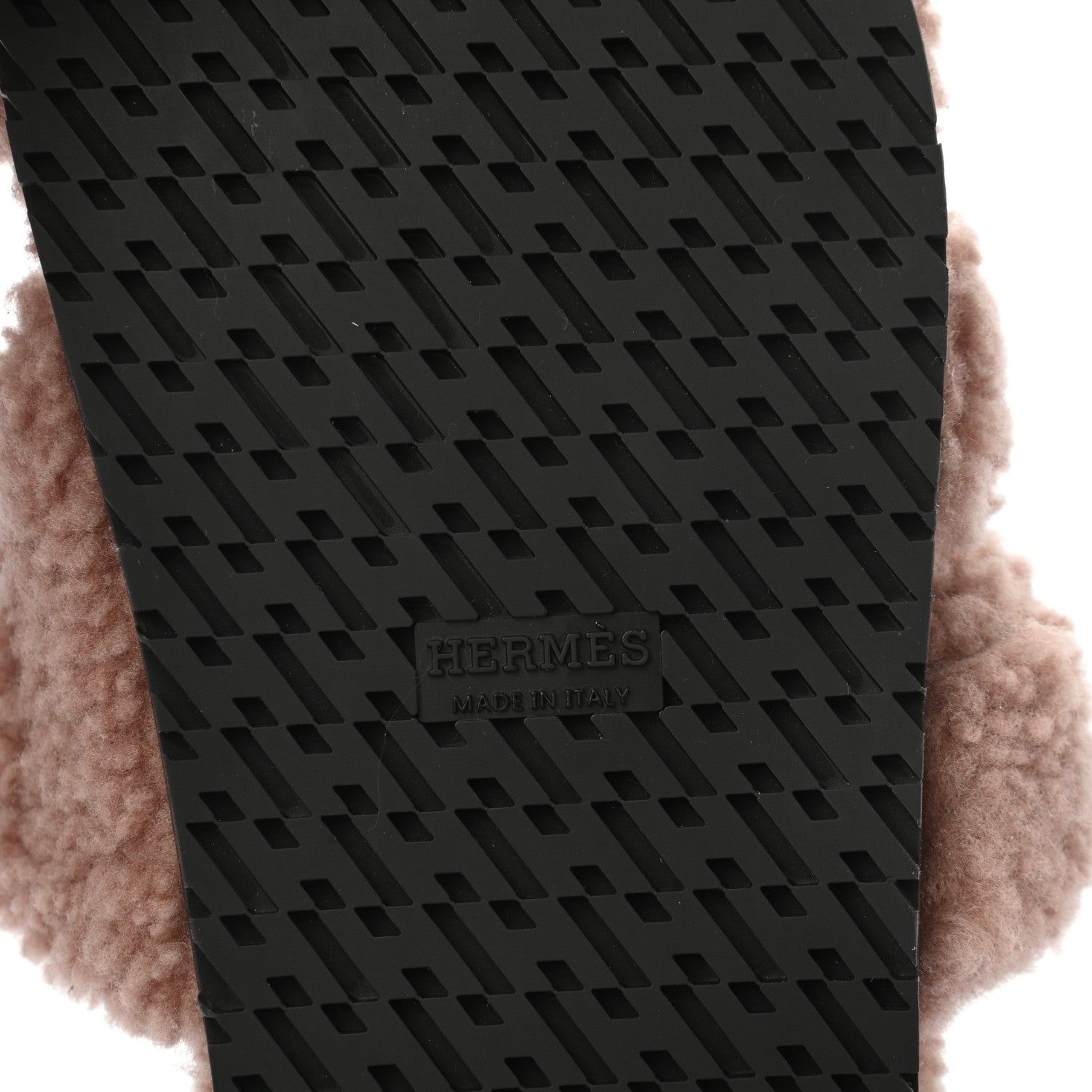Hermes Woolskin Womens Chypre Sandals 35.5 Bois De Santal 6 of 7
