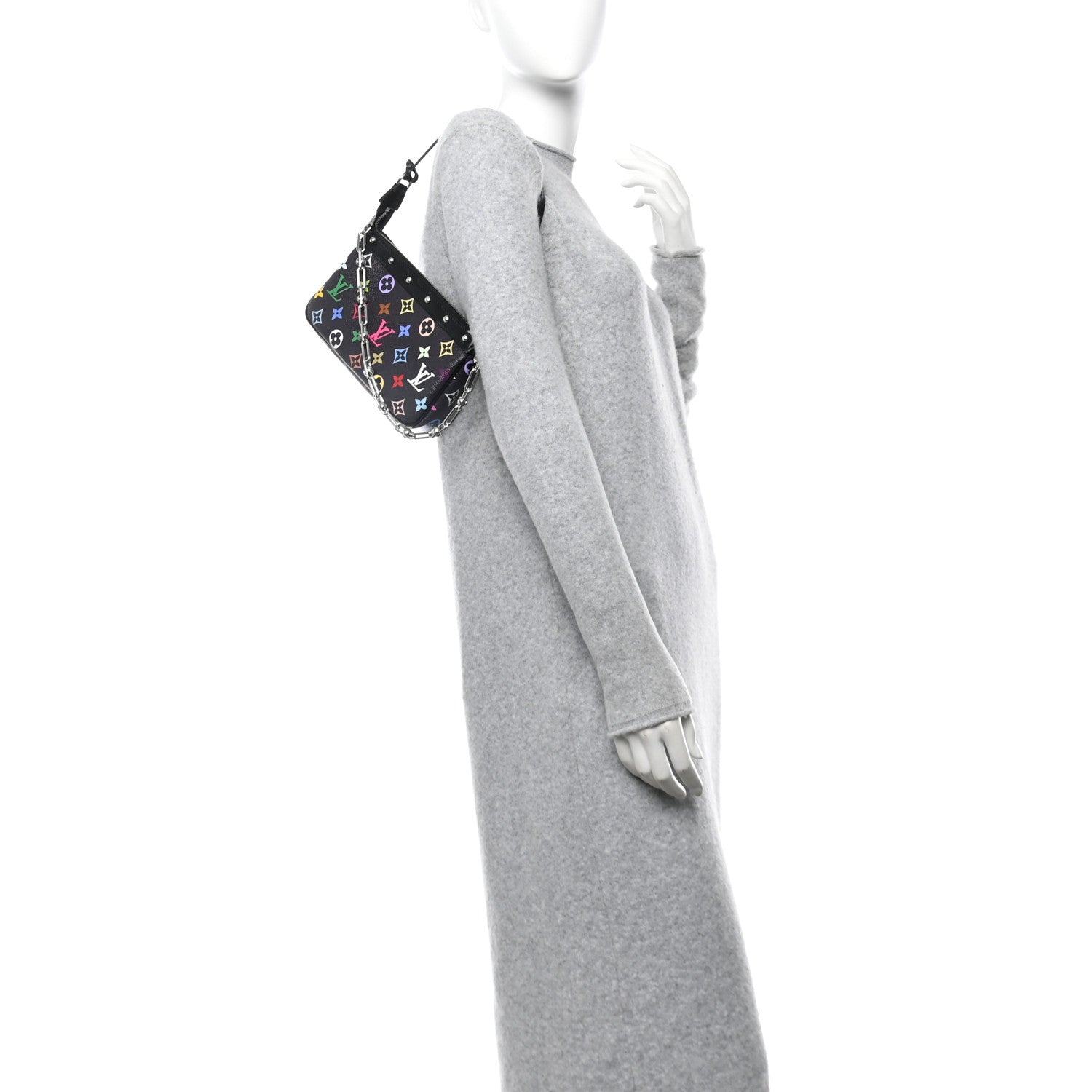 Louis Vuitton LV X TM Monogram Multicolor Pochette Accessories Black 2 of 10