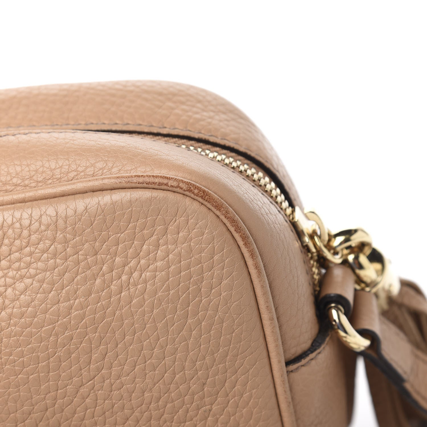 Gucci Pebbled Calfskin Small Soho Disco Bag Rose Beige 13 of 14