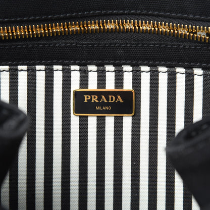 Prada Canapa Logo Tote Black 6 of 15