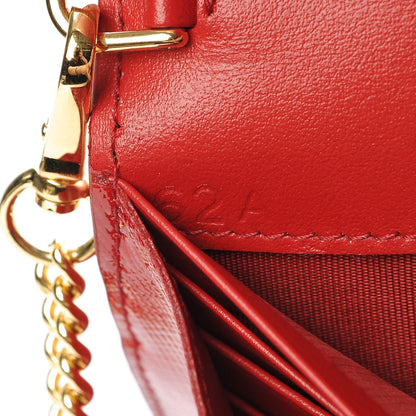 Prada Saffiano Vernice Mini Bag Rosso 6 of 8