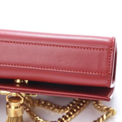 Saint Laurent Calfskin Small Classic Monogram Kate Tassel Satchel Red 11 of 12
