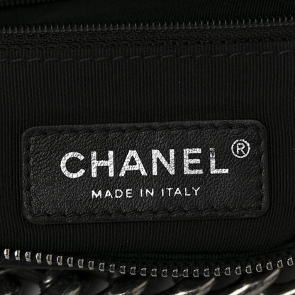 Chanel Calfskin Chain 20s Signature Hobo Black 6 of 10