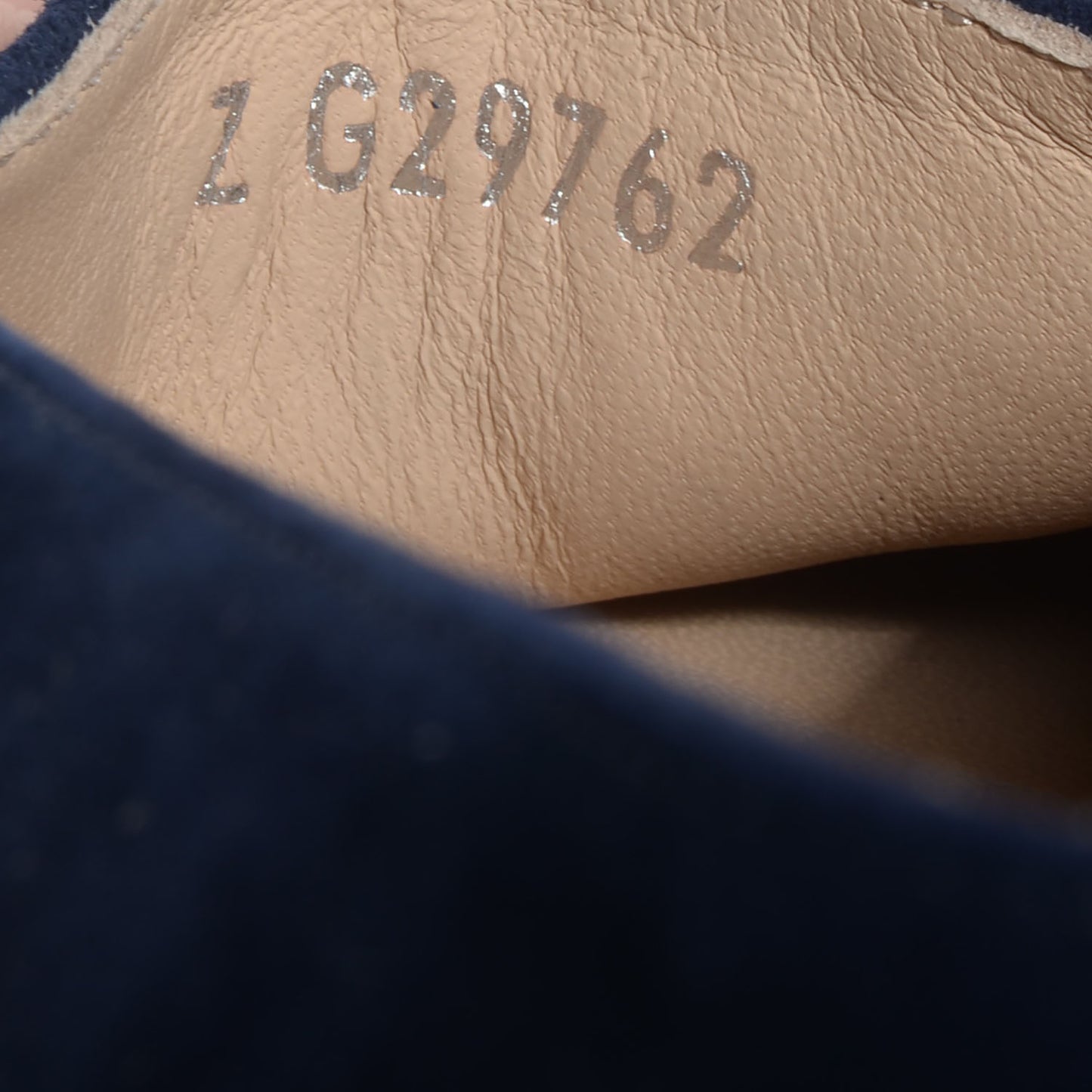 Suede Double Sole Espadrilles Navy Blue 38
