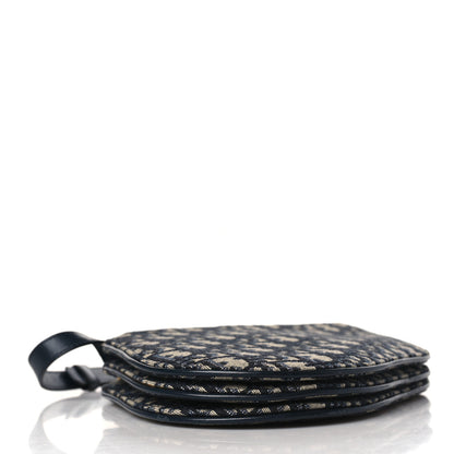 Christian Dior Oblique Saddle Pouch With Strap Navy Blue 4 of 11