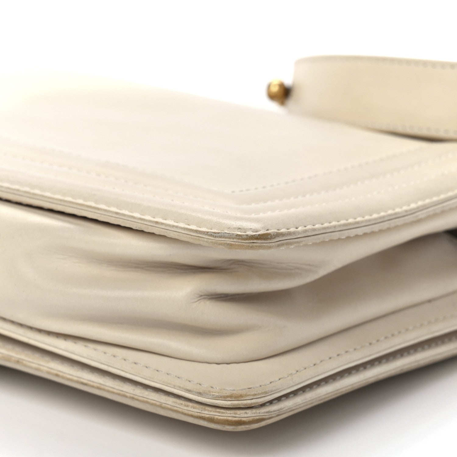 Chanel Glazed Calfskin Medium Boy Flap White 12 of 12