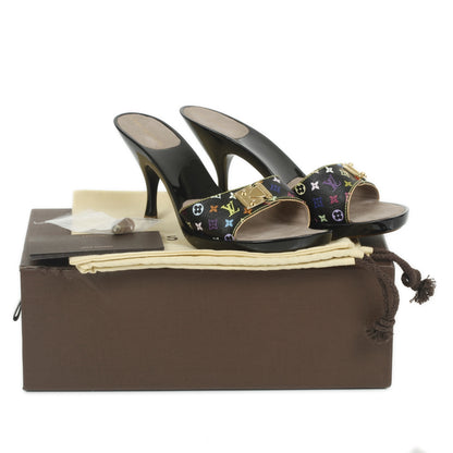 Louis Vuitton Monogram Multicolor Heels 38.5 Black 10 of 10