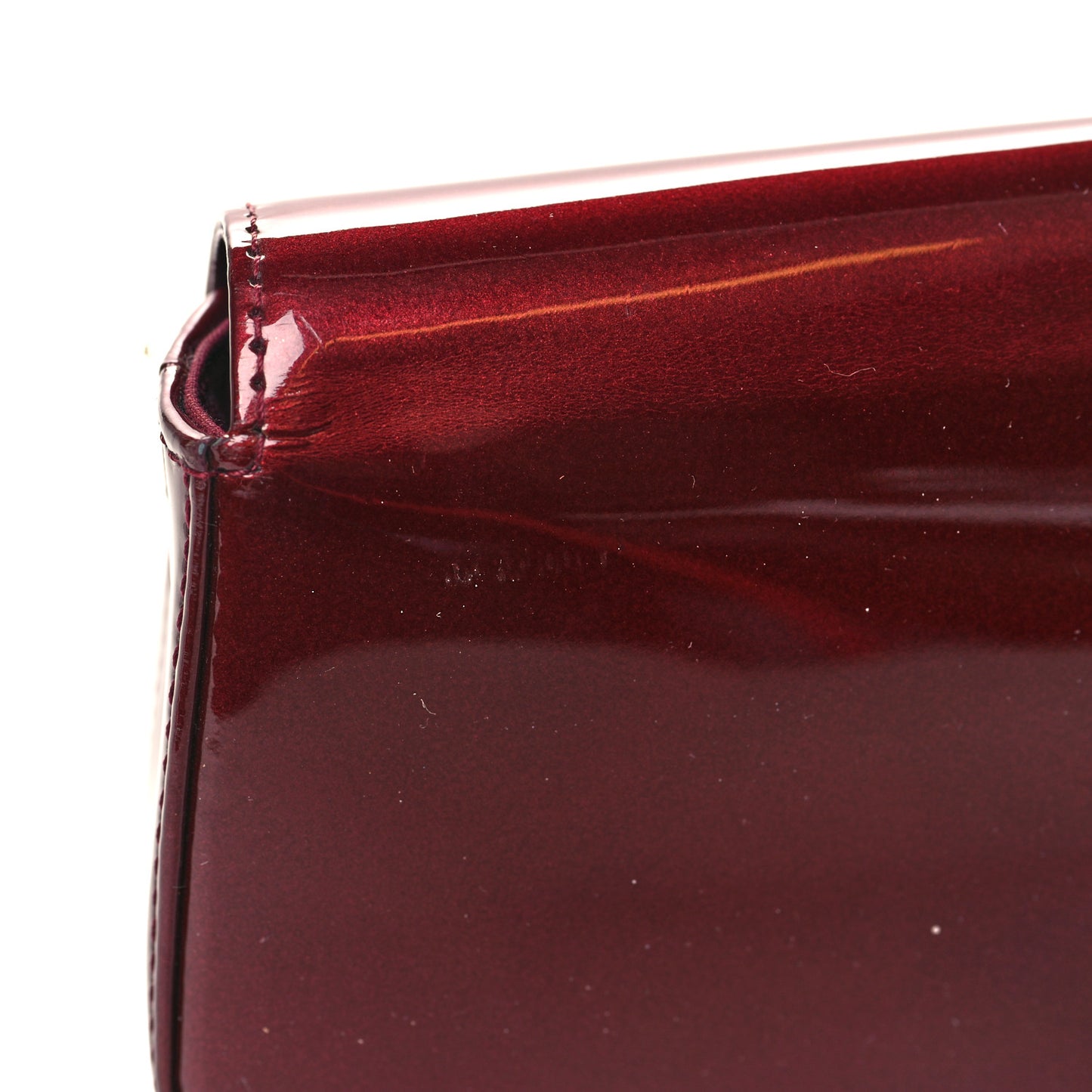 Patent Sobe Clutch Rouge Fauviste