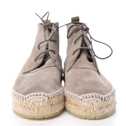 Balenciaga Suede Espadrille Ankle Boots 36 Gris Galet 2 of 9