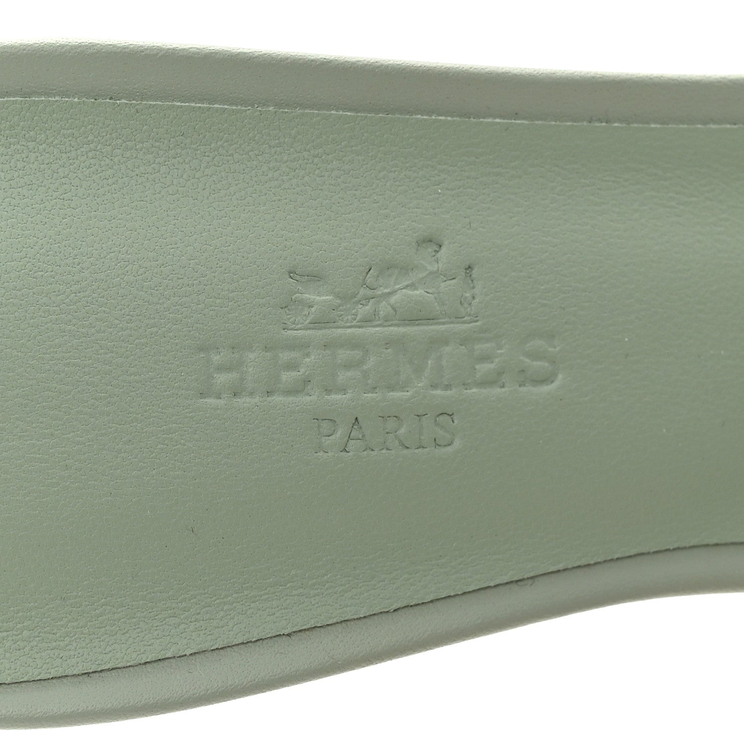 Hermes Calfskin Oasis Sandals 37 Vert D'eau 9 of 10