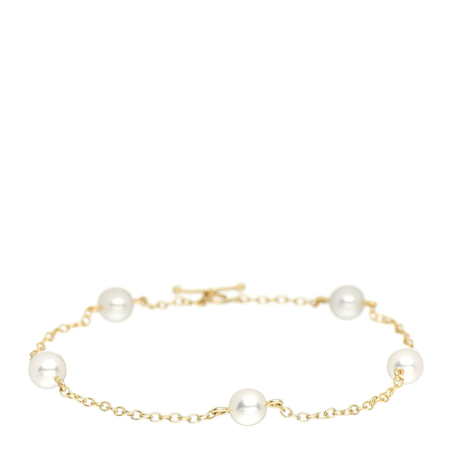 18K Yellow Gold Pearl 5.5-6mm Elsa Peretti Pearls By The Yard Bracelet