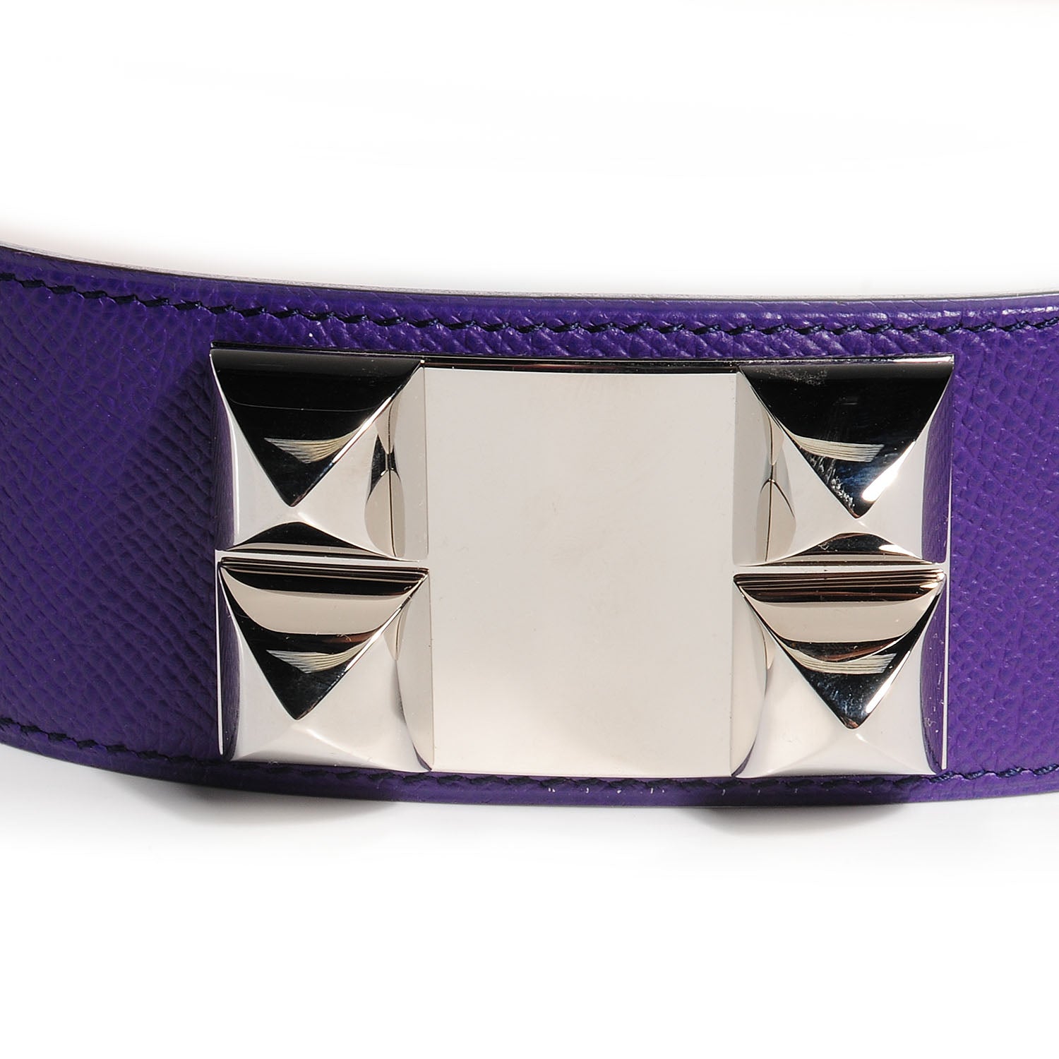 Hermes Epsom Collier De Chien Belt Crocus 3 of 6