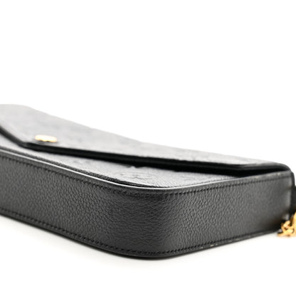Louis Vuitton Empreinte Pochette Felicie Chain Wallet Black 10 of 10
