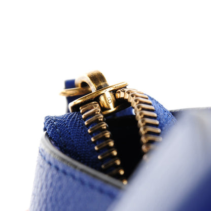 Celine Drummed Calfskin Mini Luggage Indigo 9 of 11
