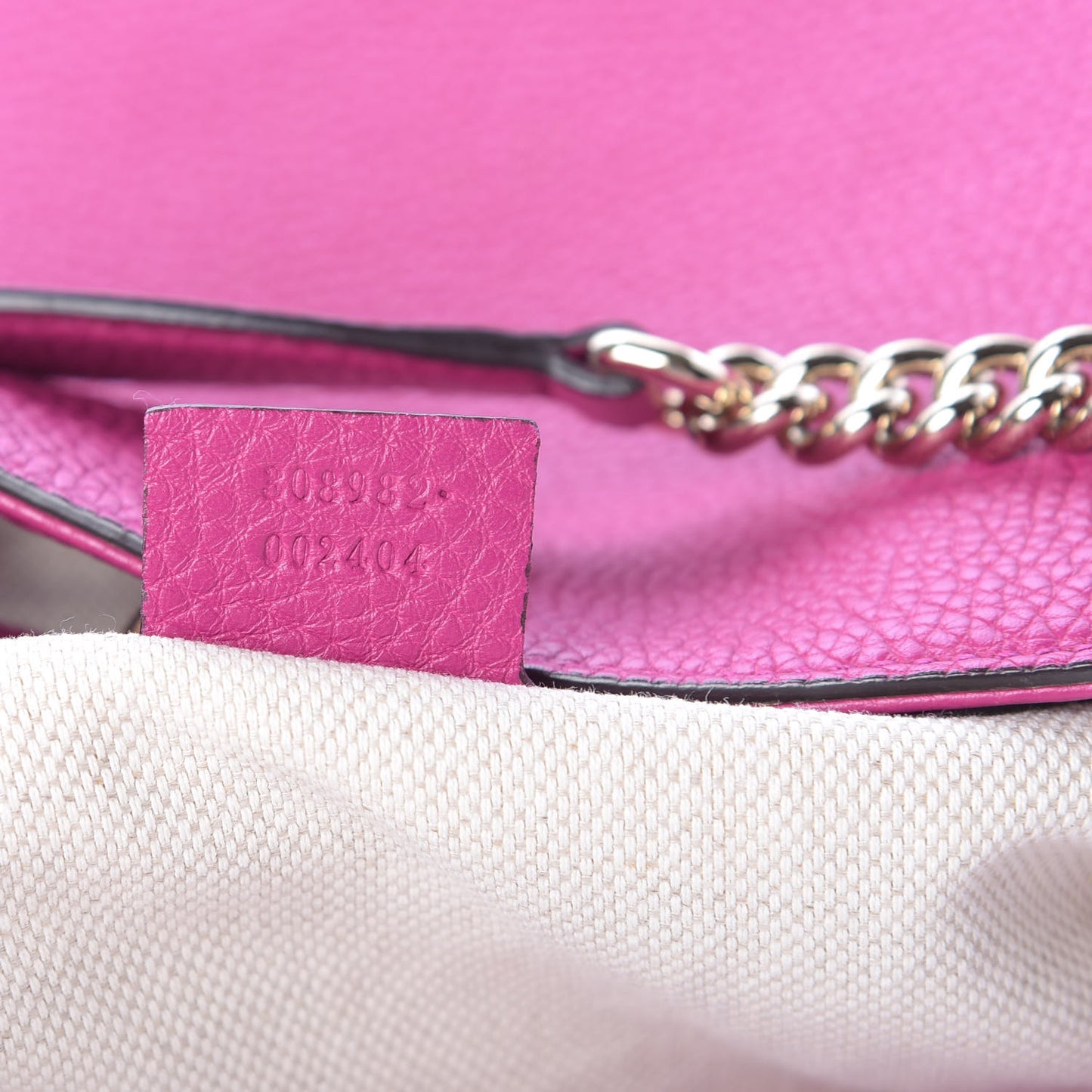 Cellarius Calfskin Medium Soho Chain Shoulder Bag Bright Bouganville