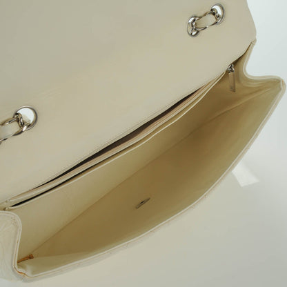 Chanel Lambskin Quilted Jumbo Single Flap White 5 of 10