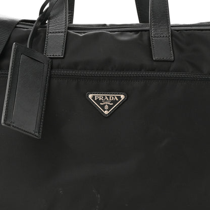 Prada Tessuto Nylon Saffiano Briefcase Black 9 of 15