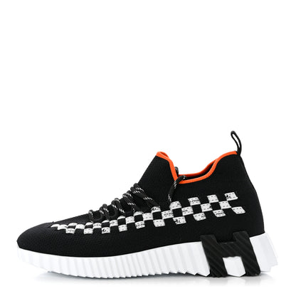 Hermes Knit Womens Flex Bolduc Sneakers 35 Black White 1 of 9