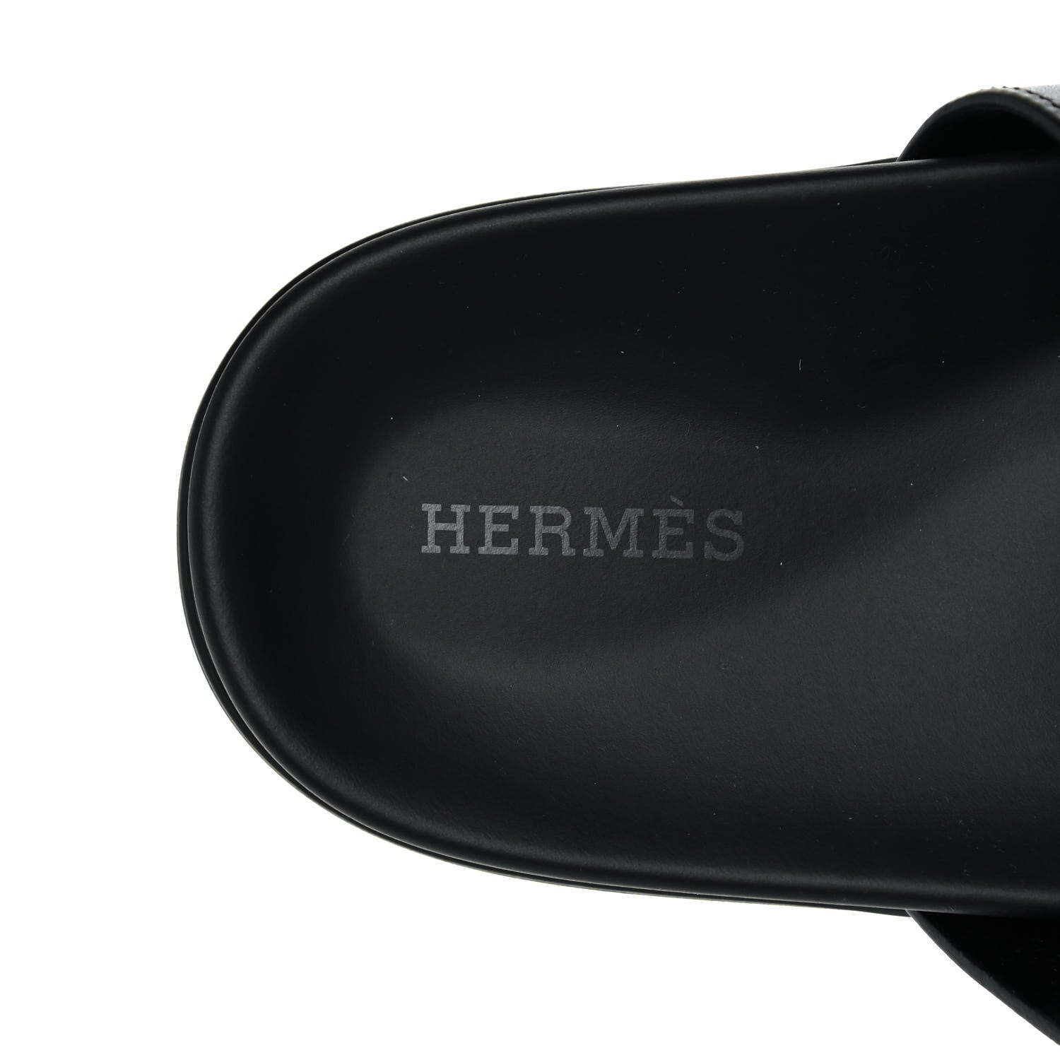 Hermes Calfskin Womens Chypre Sandals 39 Black 7 of 10