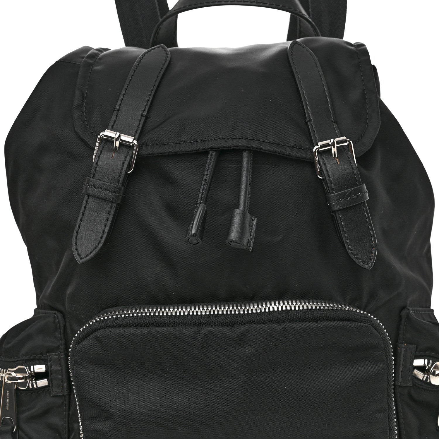 Burberry Nylon Logo Print Medium Rucksack Backpack Black 7 of 9