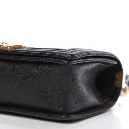 Chanel Caviar Quilted Medium Boy Flap Black 7 of 10