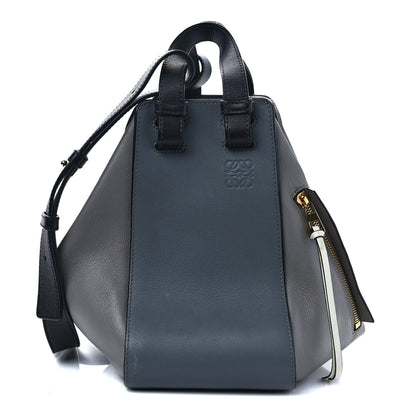 Loewe Grained Calfskin Small Hammock Shoulder Bag Blue Grey 1 of 14
