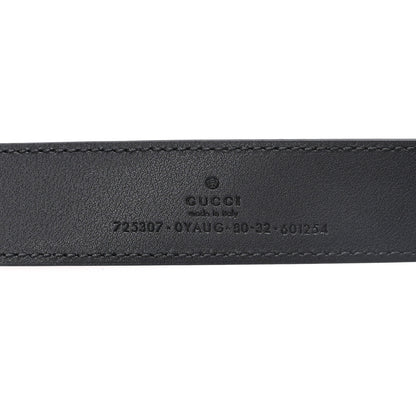Gucci Plutone Calfskin Crystal Horsebit 30mm Belt 80 32 Black Crystal 4 of 4