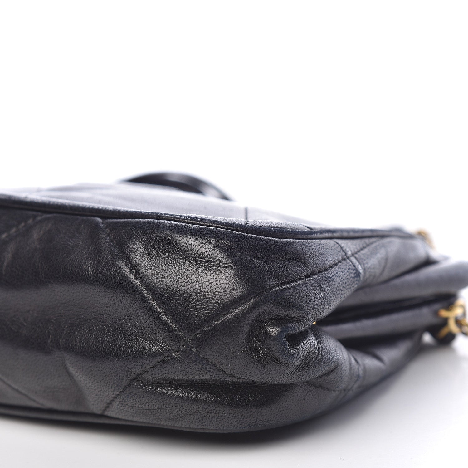 Chanel Lambskin Quilted Tassel Kisslock Evening Bag Black 6 of 12