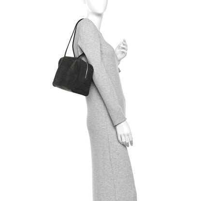 The Row Nubuck Astra Bowling Bag Ebony Brown 2 of 9