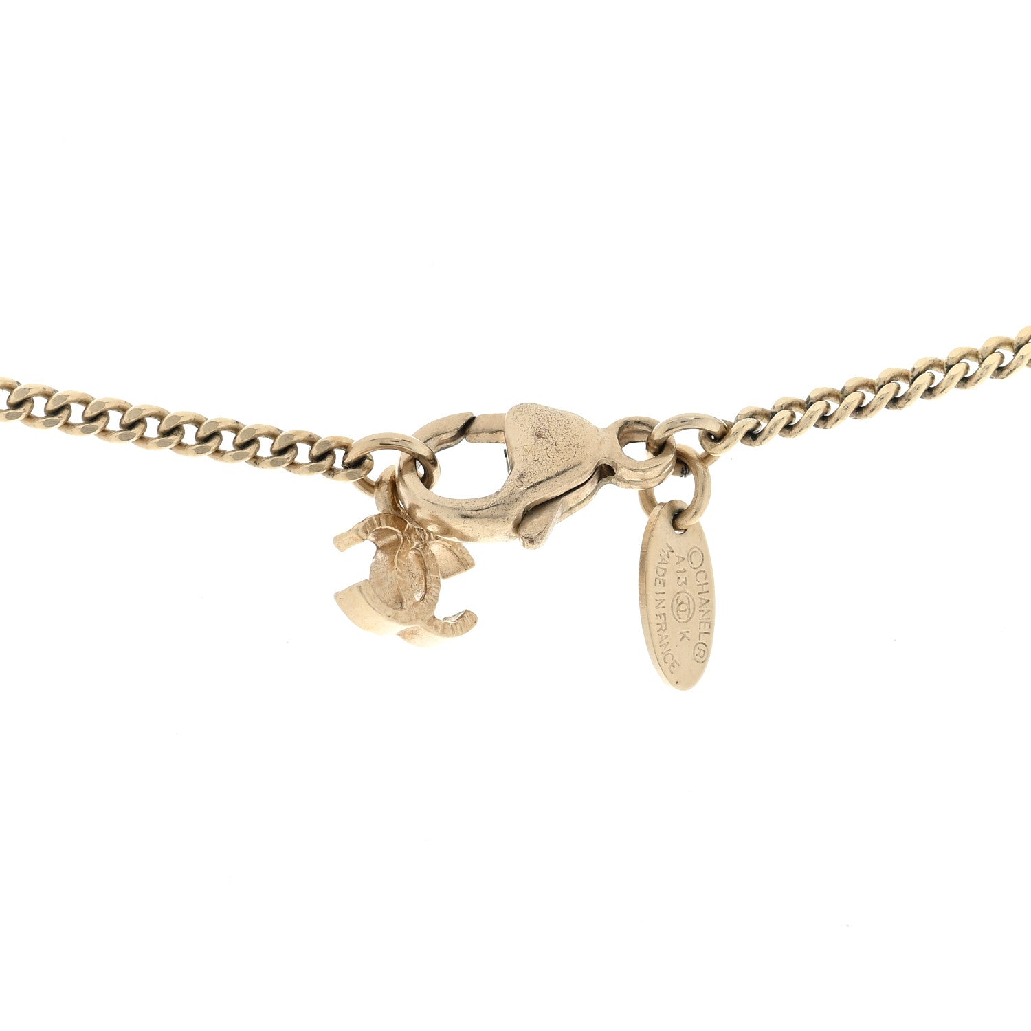 Chanel Globe CC Pendant Necklace Gold 4 of 4