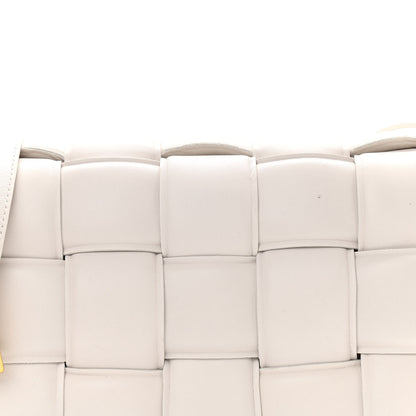 Bottega Veneta Paper Calfskin Maxi Intreccio Padded Cassette Crossbody Bag White 9 of 9