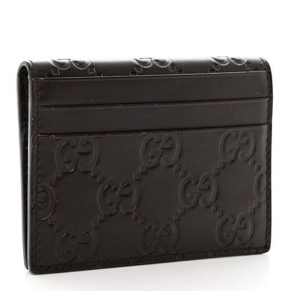 Gucci Guccissima Card Holder Black 3 of 6