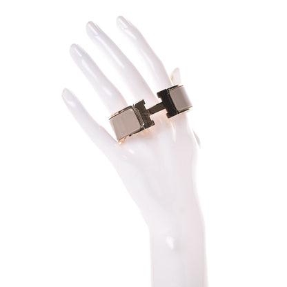 Hermes Enamel Wide Clic Clac H Bracelet PM Marron Glace 2 of 7