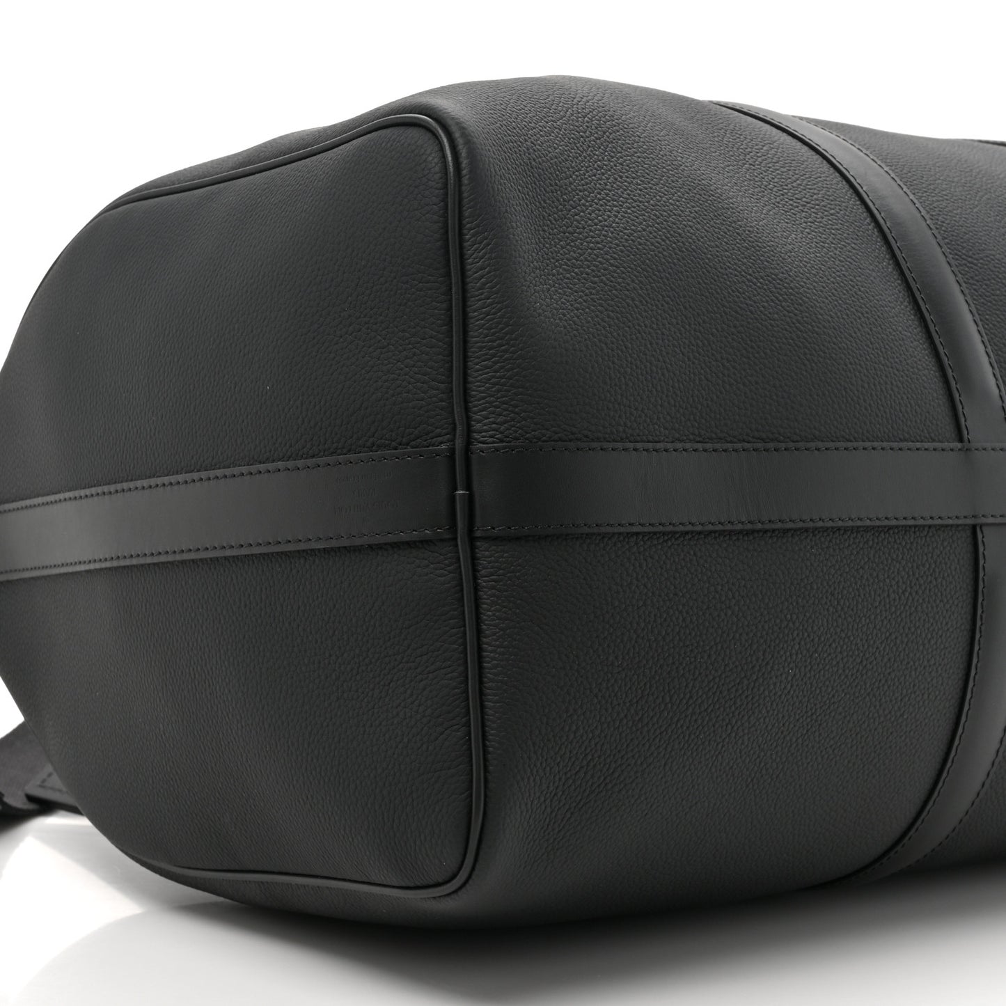 Grained Calfskin Aerogram Keepall Bandouliere 50 Black