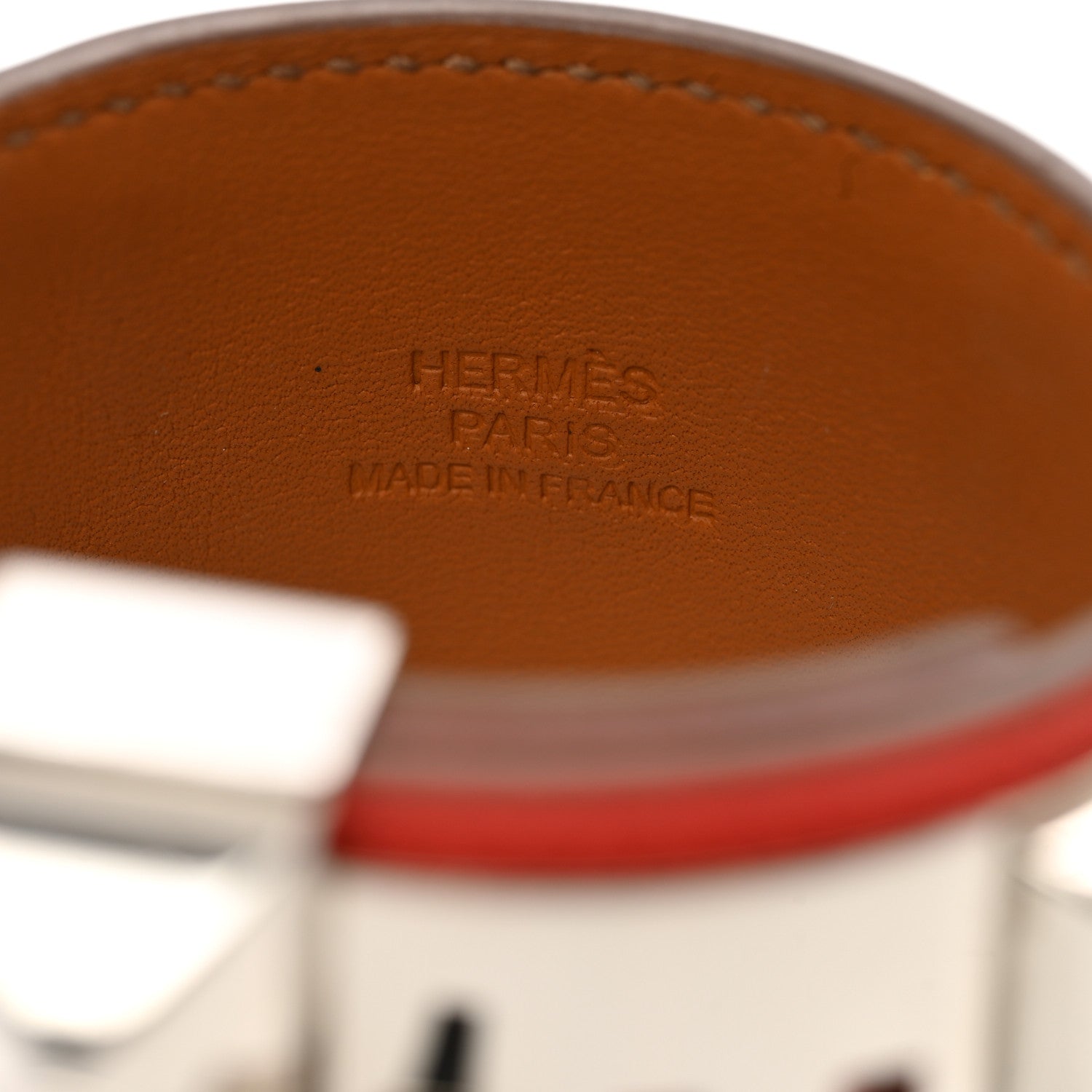 Hermes Epsom Collier de Chien CDC Bracelet S Rouge Pivoine 4 of 5