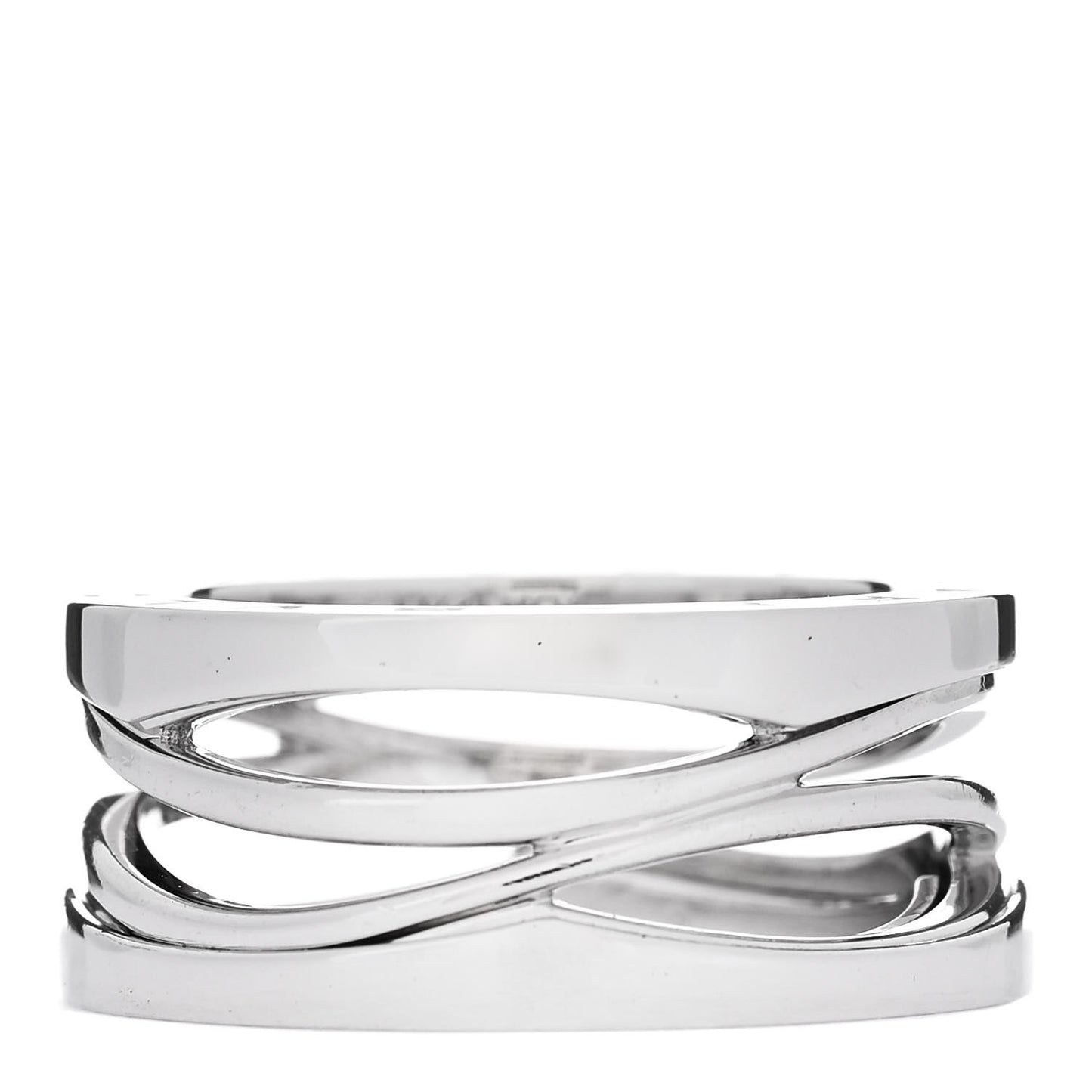 18K White Gold B.Zero1 Legend Three-Band Ring 53 6.25