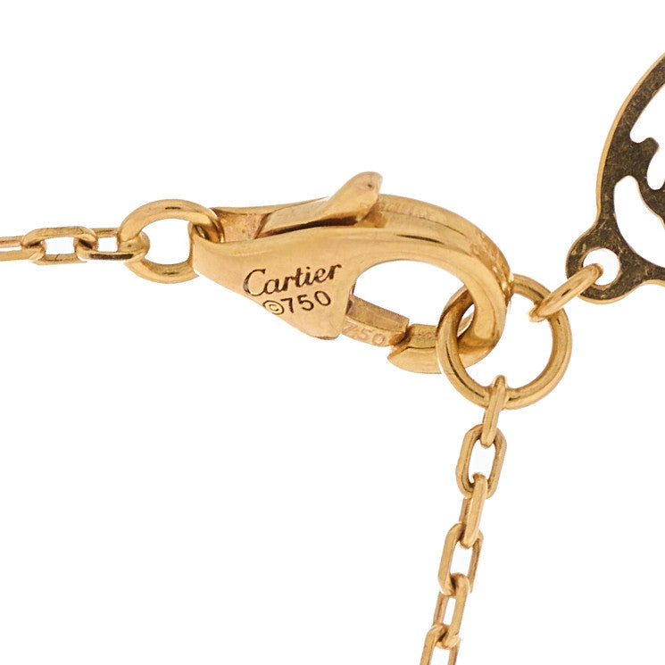 18K Pink Gold Diamond SM D'Amour Pendant Necklace