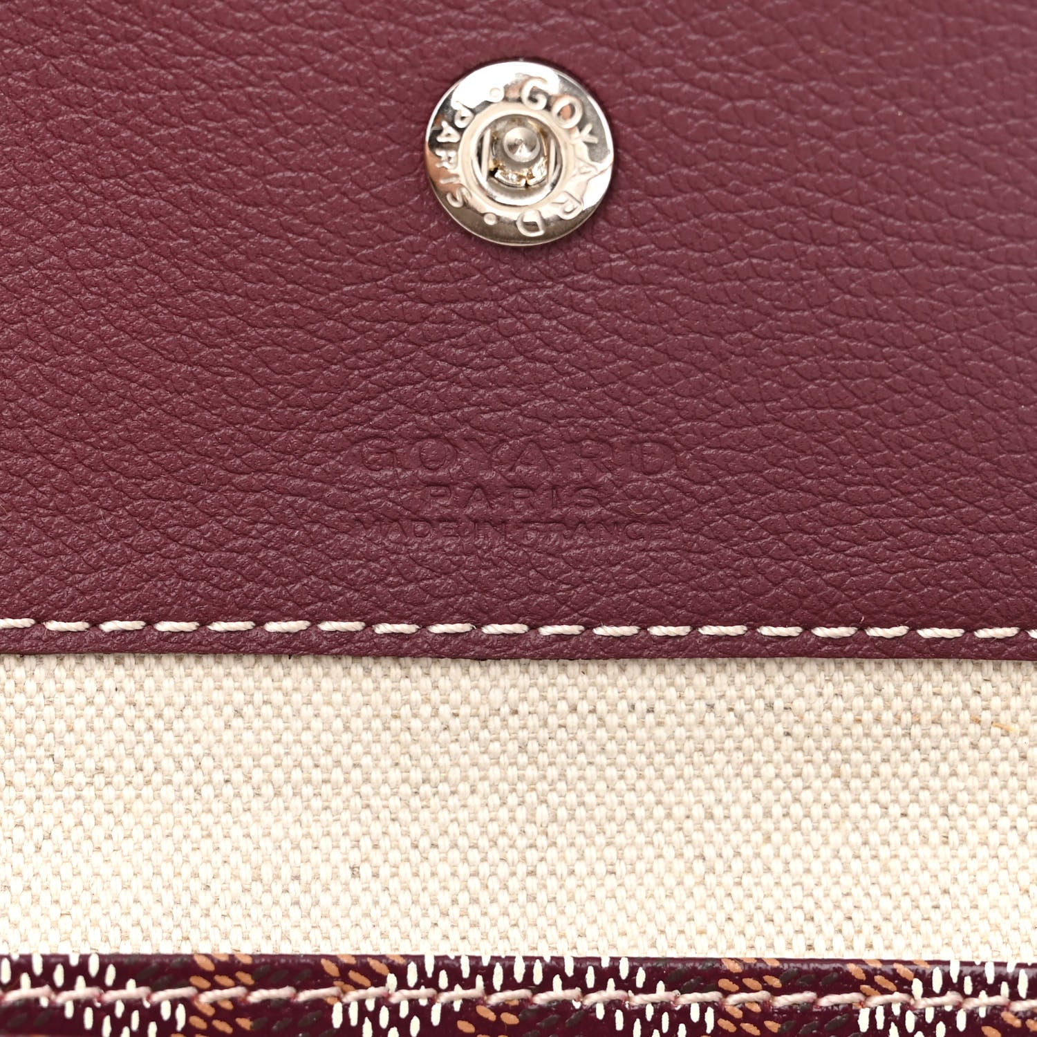 Goyard Goyardine Boheme Hobo Burgundy 8 of 12