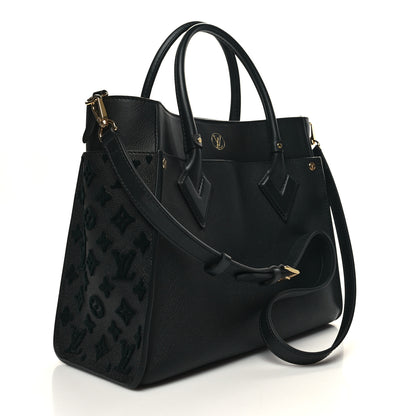 Louis Vuitton Calfskin Monogram Tufting On My Side Black 3 of 9