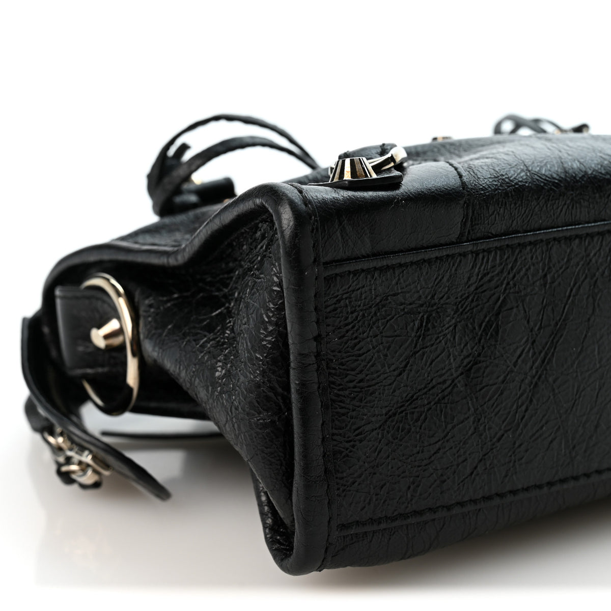 Balenciaga Agneau Classic Silver Hardware Mini City Black 9 of 10