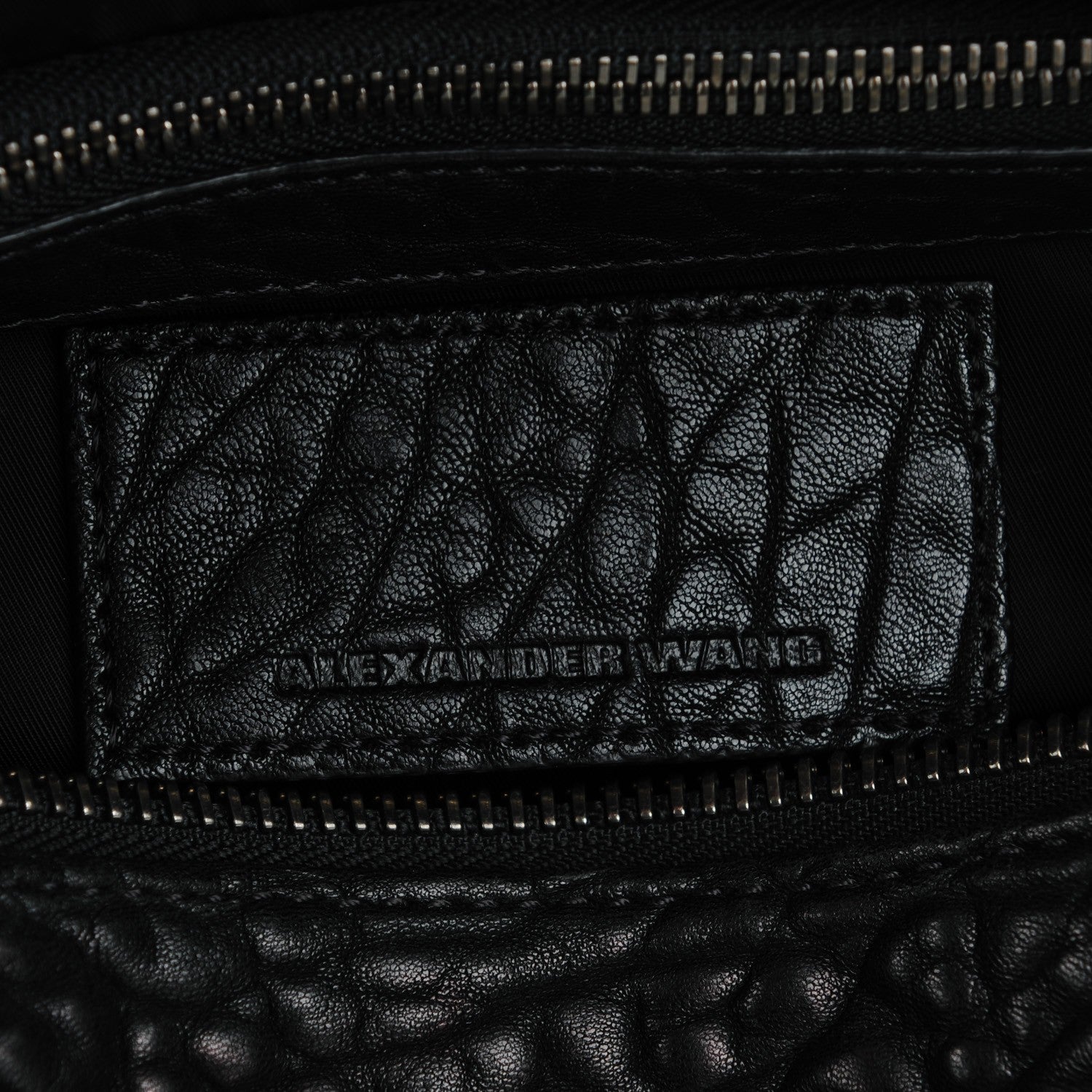 Alexander Wang Pebbled Lambskin Rocco Black Nickel Hardware 6 of 7