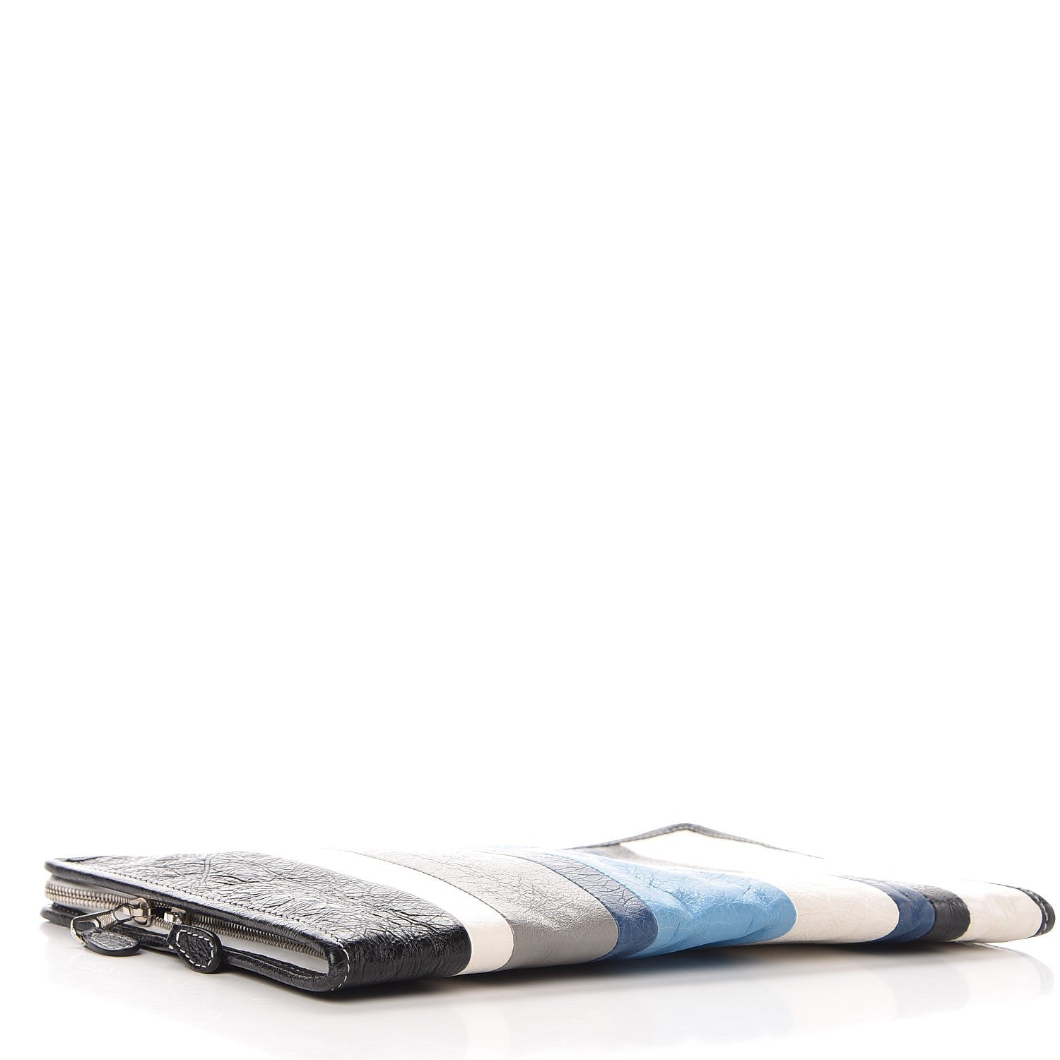 Balenciaga Veau Arena Multicolore Bazar Pouch Bleu Gris White Black 4 of 8