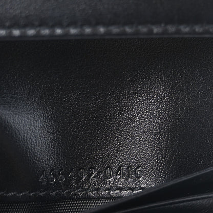 Gucci Calfskin Matelasse GG Marmont Card Case Wallet Black 8 of 9