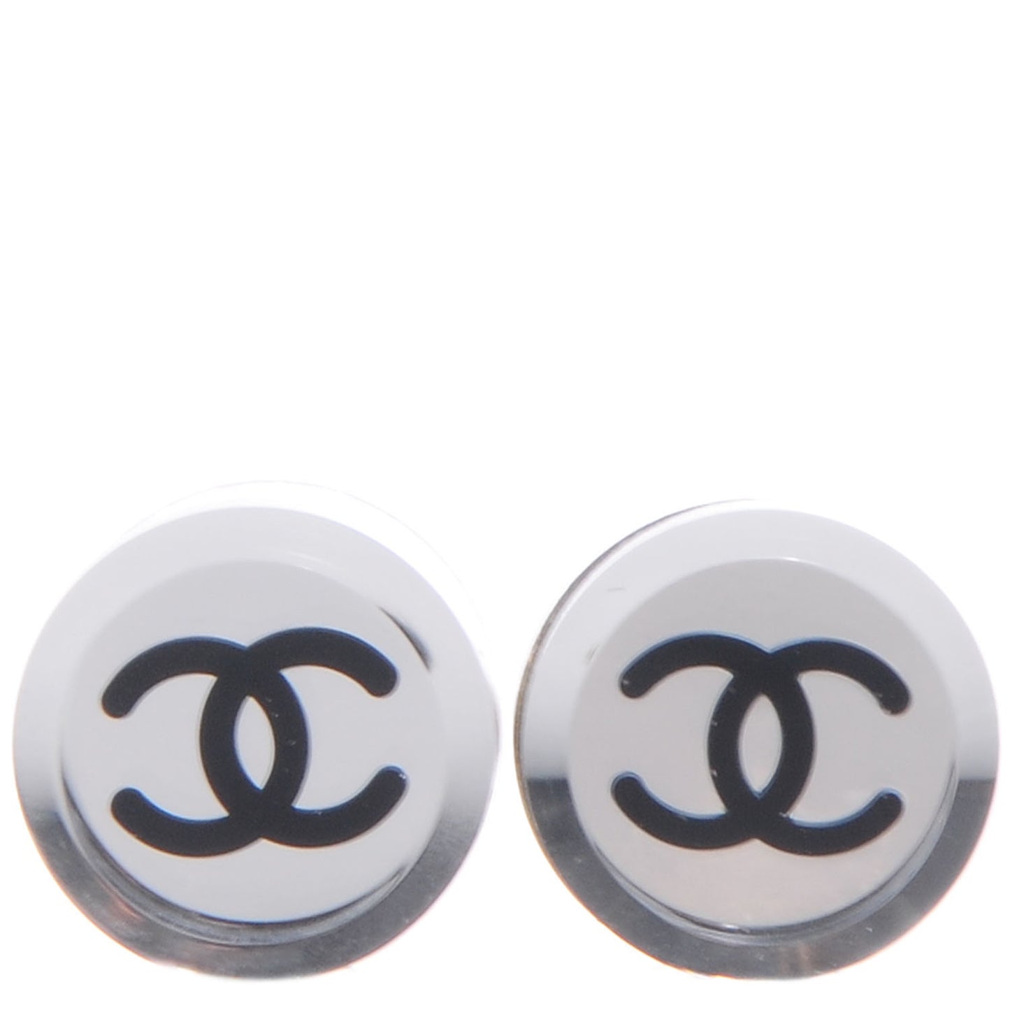 Translucent Resin CC Earrings Black