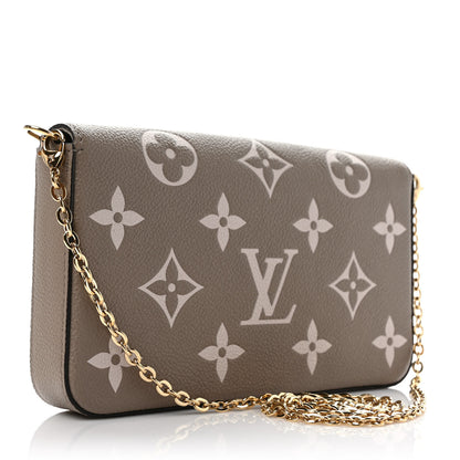 Louis Vuitton Empreinte Monogram Giant Felicie Pochette Tourterelle Creme 4 of 11