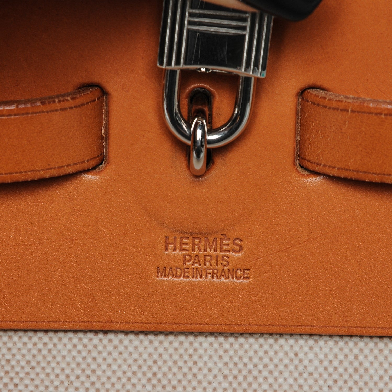 Hermes Barenia Toile Herbag XXL Natural 5 of 13